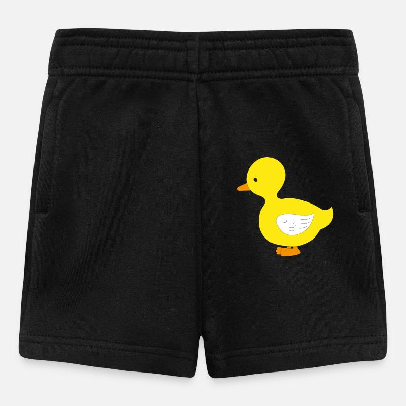 Drôle de petit canard jaune - Short Bébé - noir