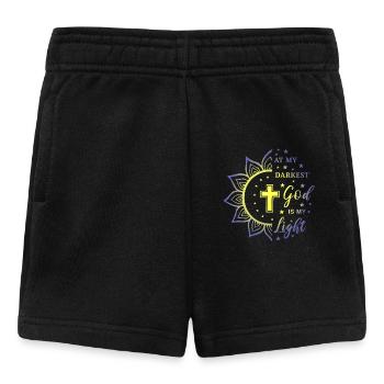 Christian God Faith Sun Religious Gift - Baby Shorts - black - Front