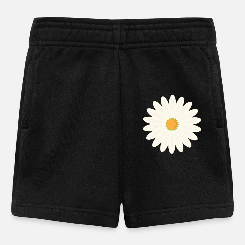 Floraison des marguerites - Short Bébé - noir