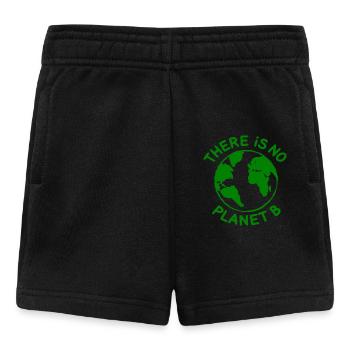 There is no planet B - Short Bébé - noir - Devant