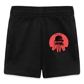 watch out - Baby Shorts - black - Front