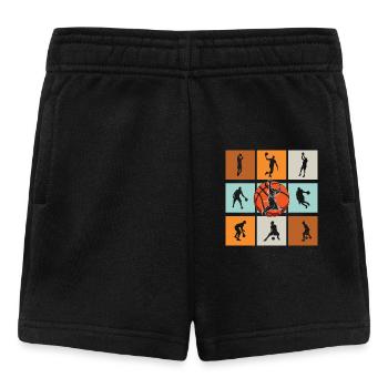 Basketball Basketballer - Baby Shorts - Schwarz - Vorne