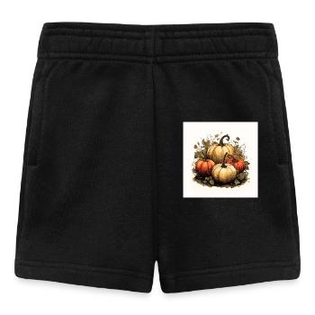 Kürbisse Halloween - Baby Shorts - Schwarz - Vorne