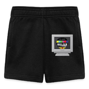 CRT-Design - Kein Signal (Mire) - Baby Shorts - Schwarz - Vorne