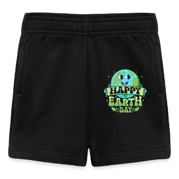 Bonne Journée de la Terre Planète Environnement - Short Bébé - noir - Devant