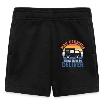 Les facteurs savent comment livrer un travailleur des postes Ma - Short Bébé - noir - Devant