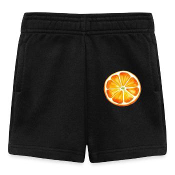 Peint en orange - Short Bébé - noir - Devant
