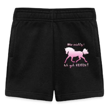 That's enough for me, I go riding horses saying funny - Baby Shorts - black - Front