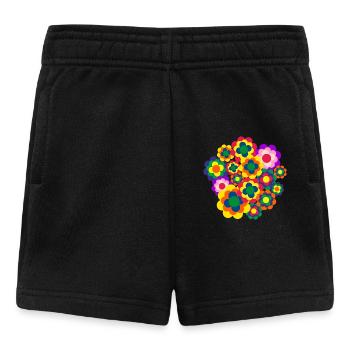 flower lots more - Baby Shorts - Schwarz - Vorne