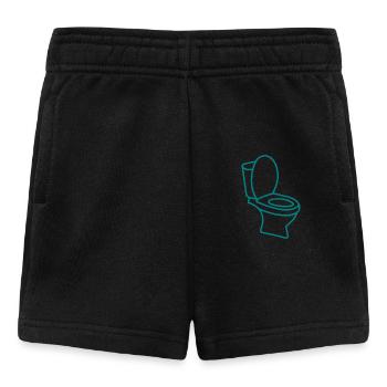 Toilet toilet - Baby Shorts - black - Front