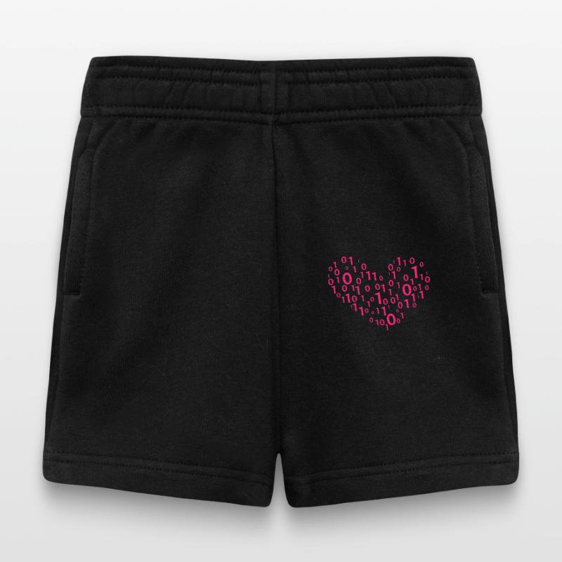 Heart Binary Coding Computer Science Gift Baby Shorts