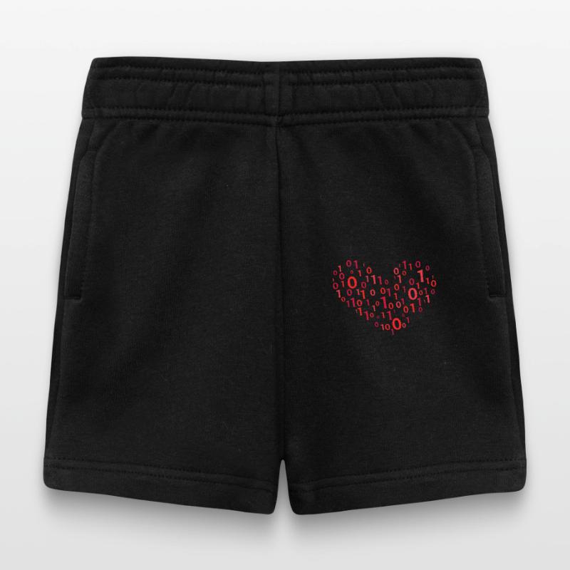 Code de cœur informatique Codage Short Bébé