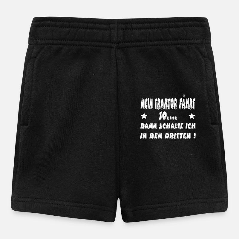 Traktor - Baby Shorts - Schwarz