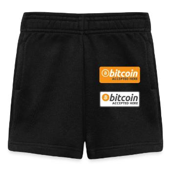Bitcoin Accepted Here - Sticker Pack - Baby Shorts - black - Front