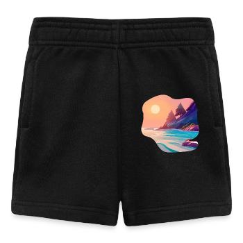 Sunrise Sea Island Holiday - Baby Shorts - black - Front
