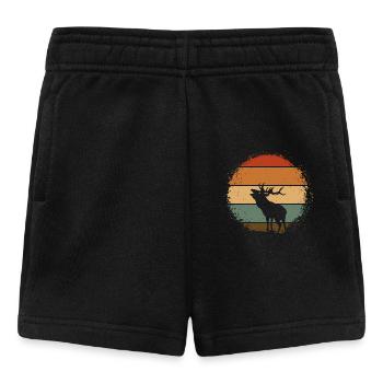 Hirsch - Baby Shorts - Schwarz - Vorne