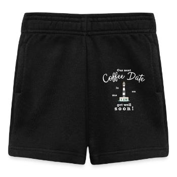 Gute Besserung, das nächste Kaffee-Date zahle ich - Baby Shorts - Schwarz - Vorne