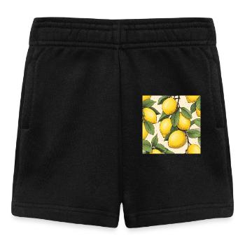 Fruit citronné - Short Bébé - noir - Devant