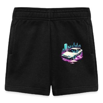 Silver arrow car - Baby Shorts - black - Front