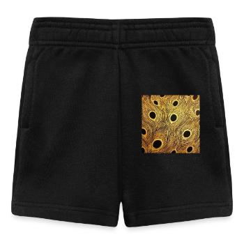 Peacock feather - Baby Shorts - black - Front