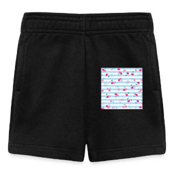 Kirsche Muster Cherry Pattern - Baby Shorts - black - Front