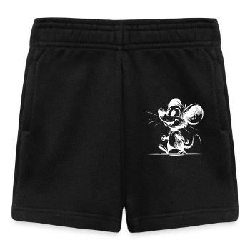 Mignon Petit Crayon Style Enfants Souris Croquis - Short Bébé - noir - Devant