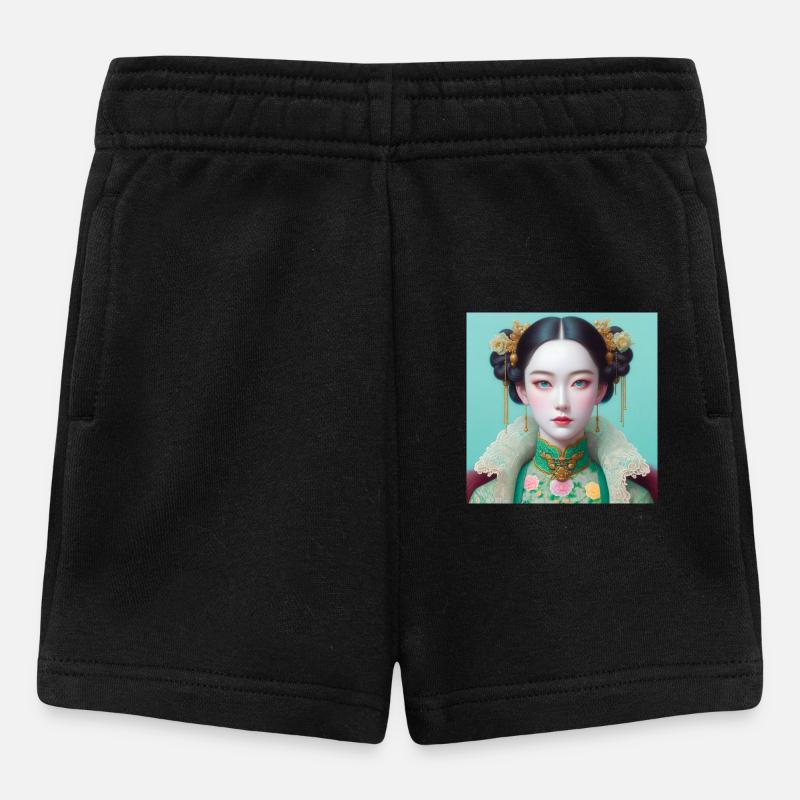 Fille papillon - Short Bébé - noir