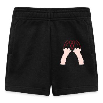 Cats, Claws, Paws, Paws, Claws, Scratches, Stripes - Baby Shorts - black - Front