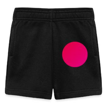 Circle in warm red - Baby Shorts - black - Front