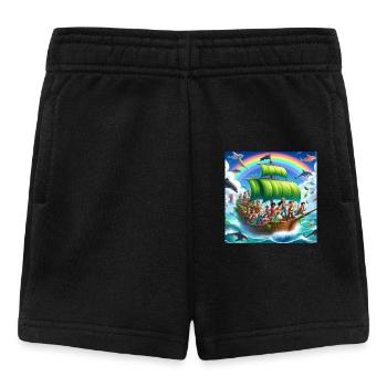 Farbenfrohe Kollektion - Baby Shorts - Schwarz - Vorne