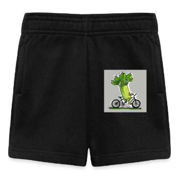 Poireau cycliste - Short Bébé - noir - Devant
