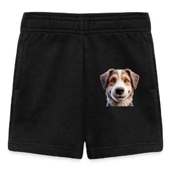 Tête de chien 3 - Short Bébé - noir - Devant