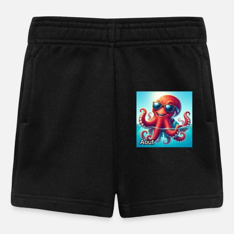 AOUT - Short Bébé - noir
