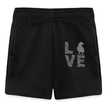Afrikanischer Graupapagei - Baby Shorts - Schwarz - Vorne