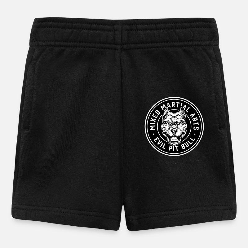 mma combats - Short Bébé - noir