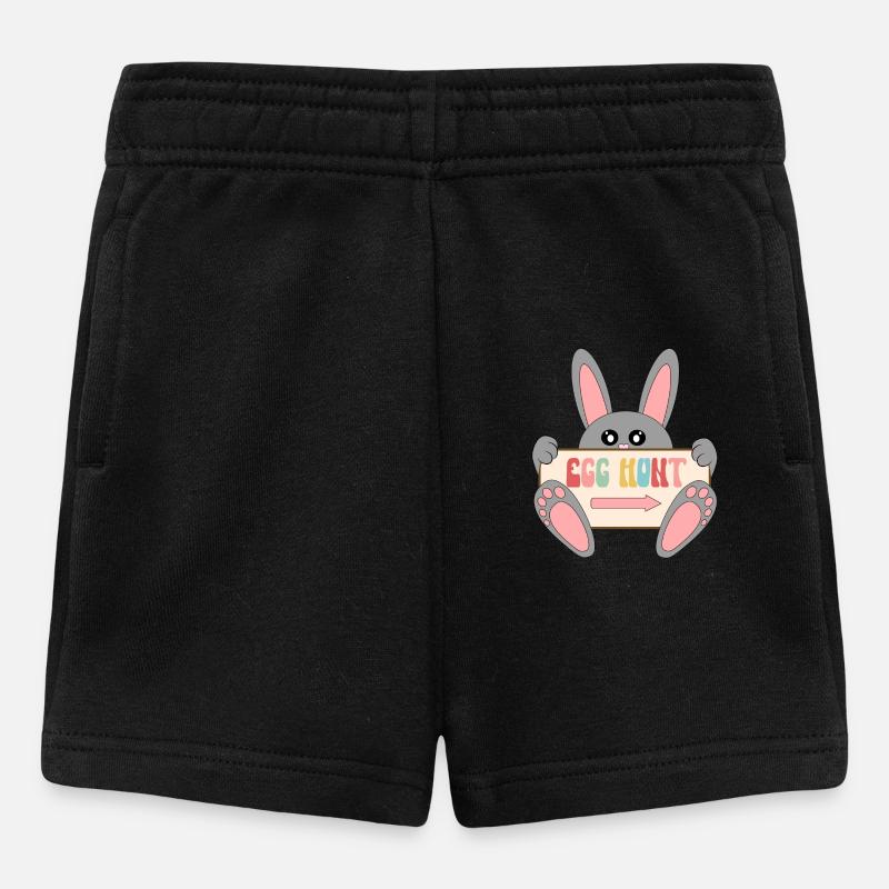 Chasse aux œufs - Short Bébé - noir