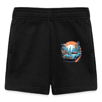 Retro Future - Baby Shorts - Schwarz - Vorne