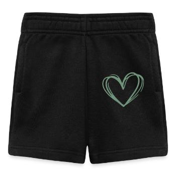 Simple heart - Baby Shorts - black - Front