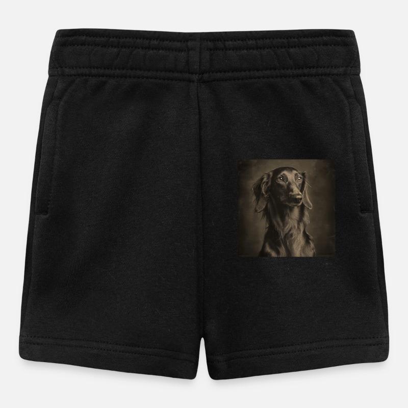Animaux Noirs - Chien - Short Bébé - noir