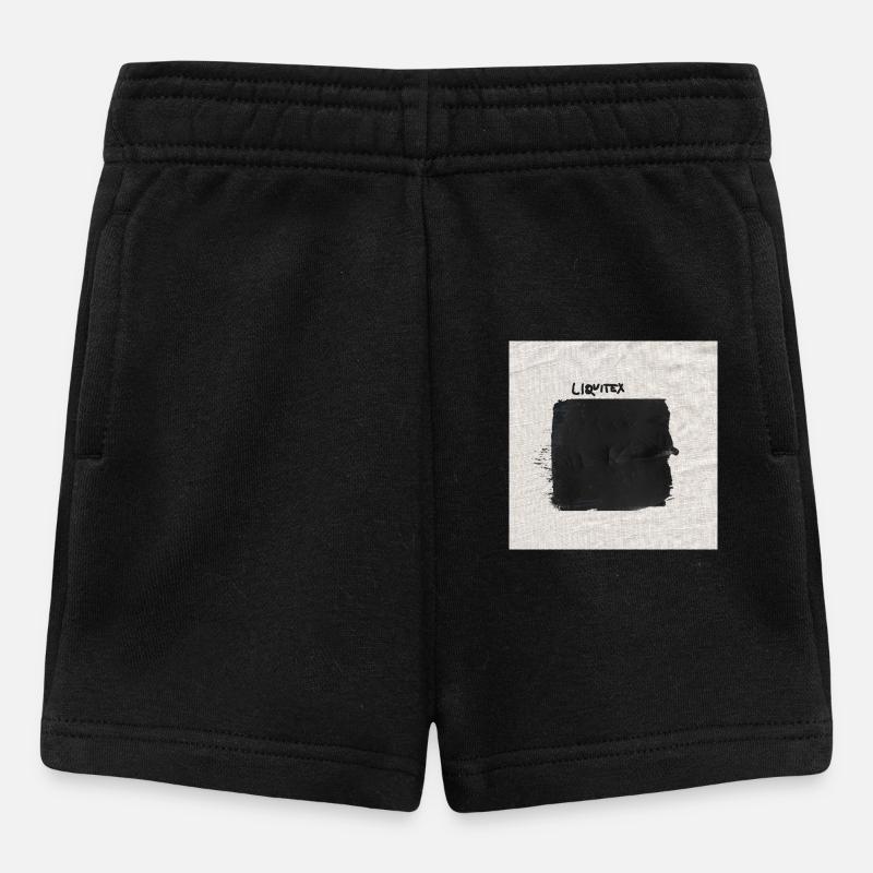 L’imprimé Liquitex de Byella - Short Bébé - noir
