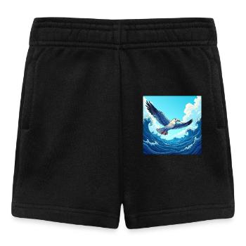 Bonjour, à la visite du port - Short Bébé - noir - Devant