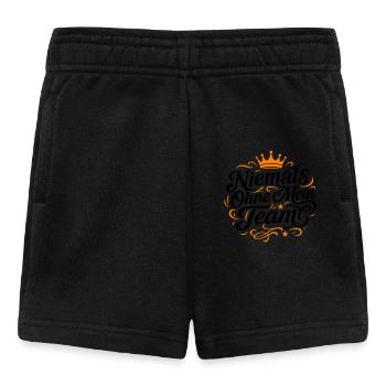 Mein Team Spruch - Baby Shorts - Schwarz - Vorne