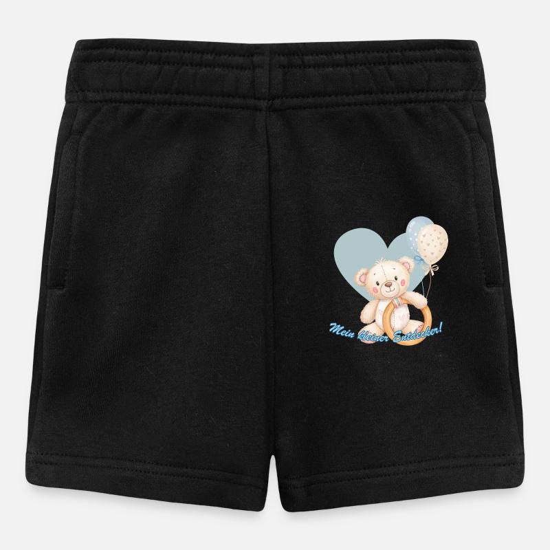 Teddy-Bär mit Luftballon – My Kleiner Entdecker ! - Short Bébé - noir
