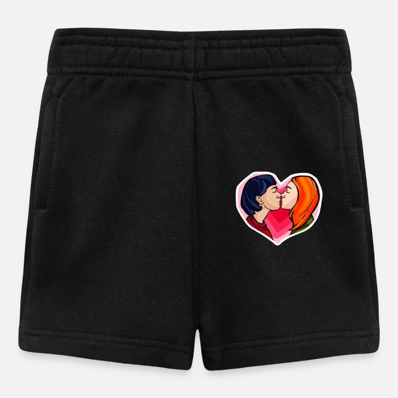 L’amour est l’amour - Short Bébé - noir