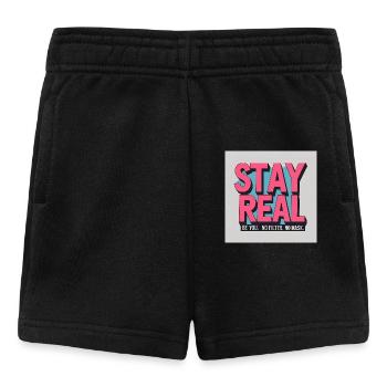Stay Real - Baby Shorts - Schwarz - Vorne