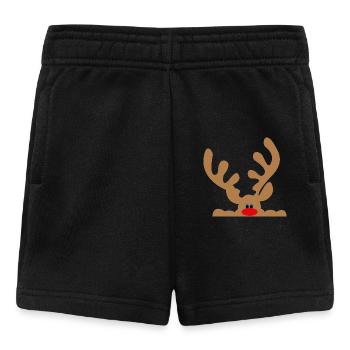 elch - Baby Shorts - Schwarz - Vorne