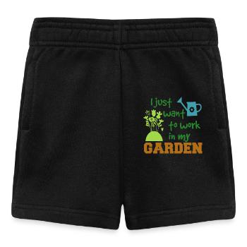 Je suis juste pour travailler dans mon jardin - jardin seulement - Short Bébé - noir - Devant