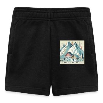 Alpiner Traum - Baby Shorts - Schwarz - Vorne