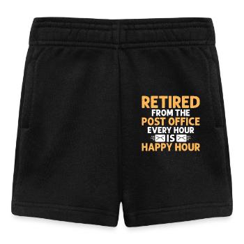Retired From The Post Office Mailman Postal Worker - Baby Shorts - Schwarz - Vorne