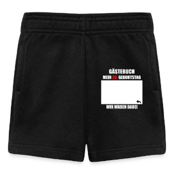 Unterschriften zum 30. Geburtstag - Gästebuch - Baby Shorts - Schwarz - Vorne